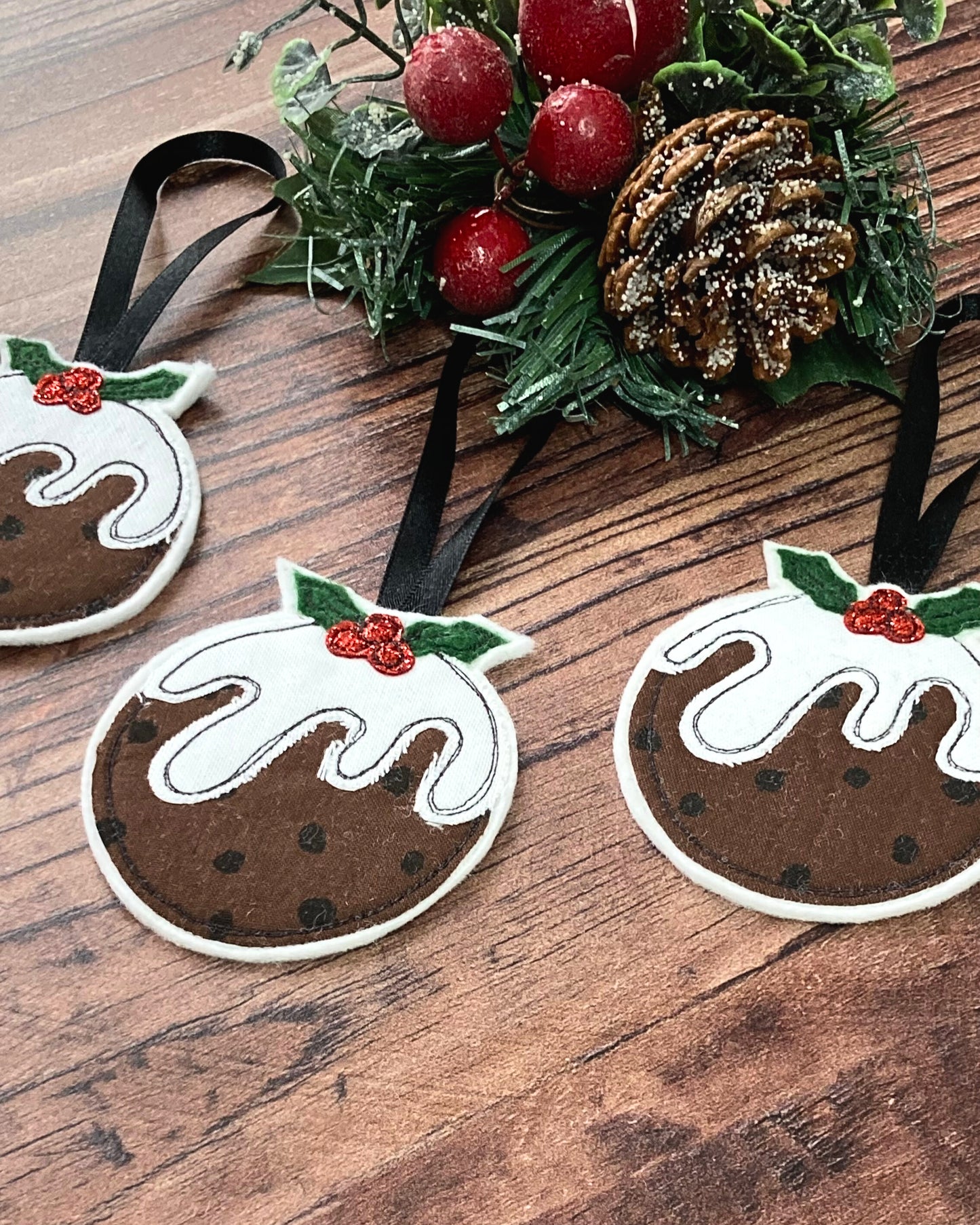 Christmas Pudding Decoration Set