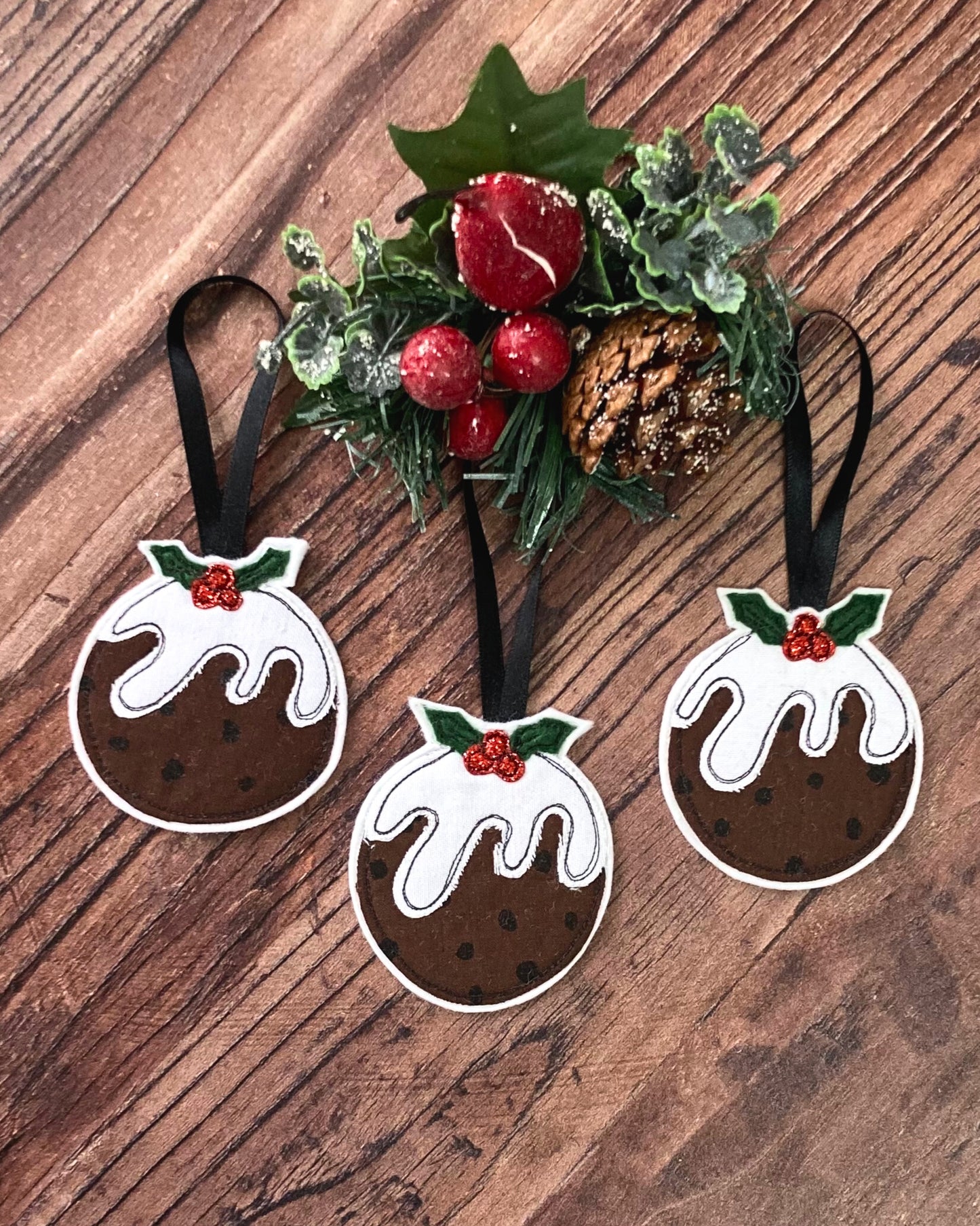 Christmas Pudding Decoration Set