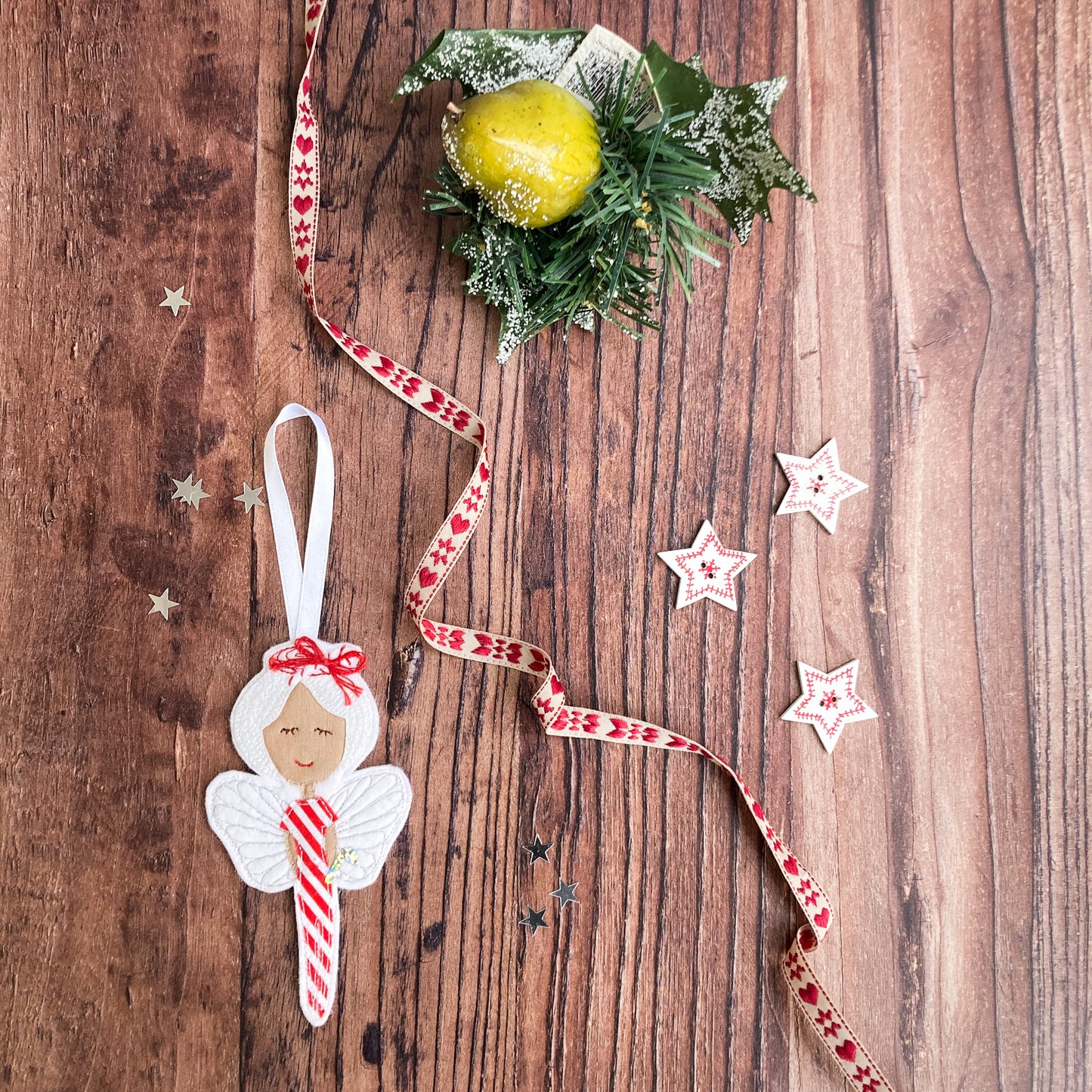 Candy Cane Fairy Decoration