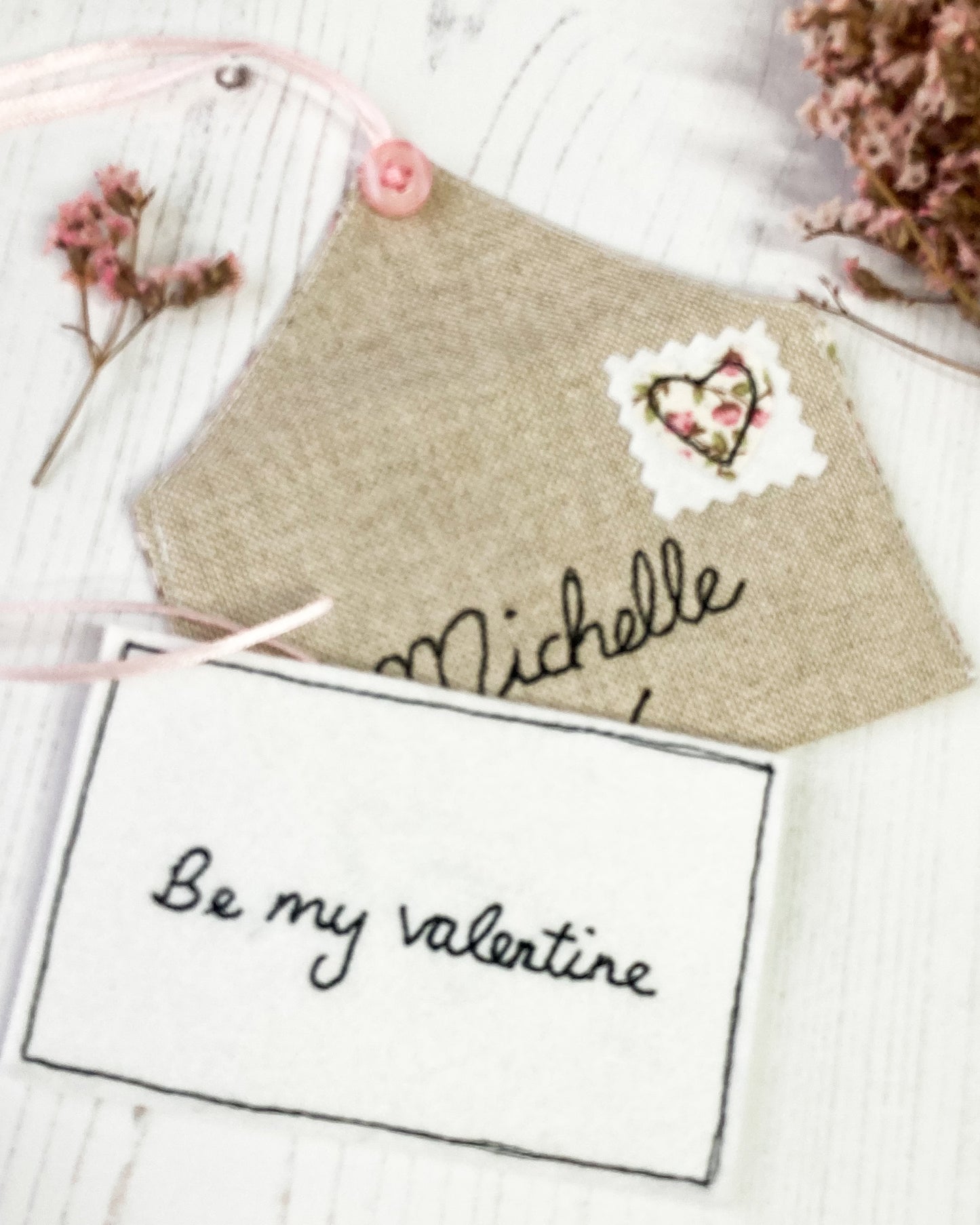 Valentines Personalised Love Note & Envelope