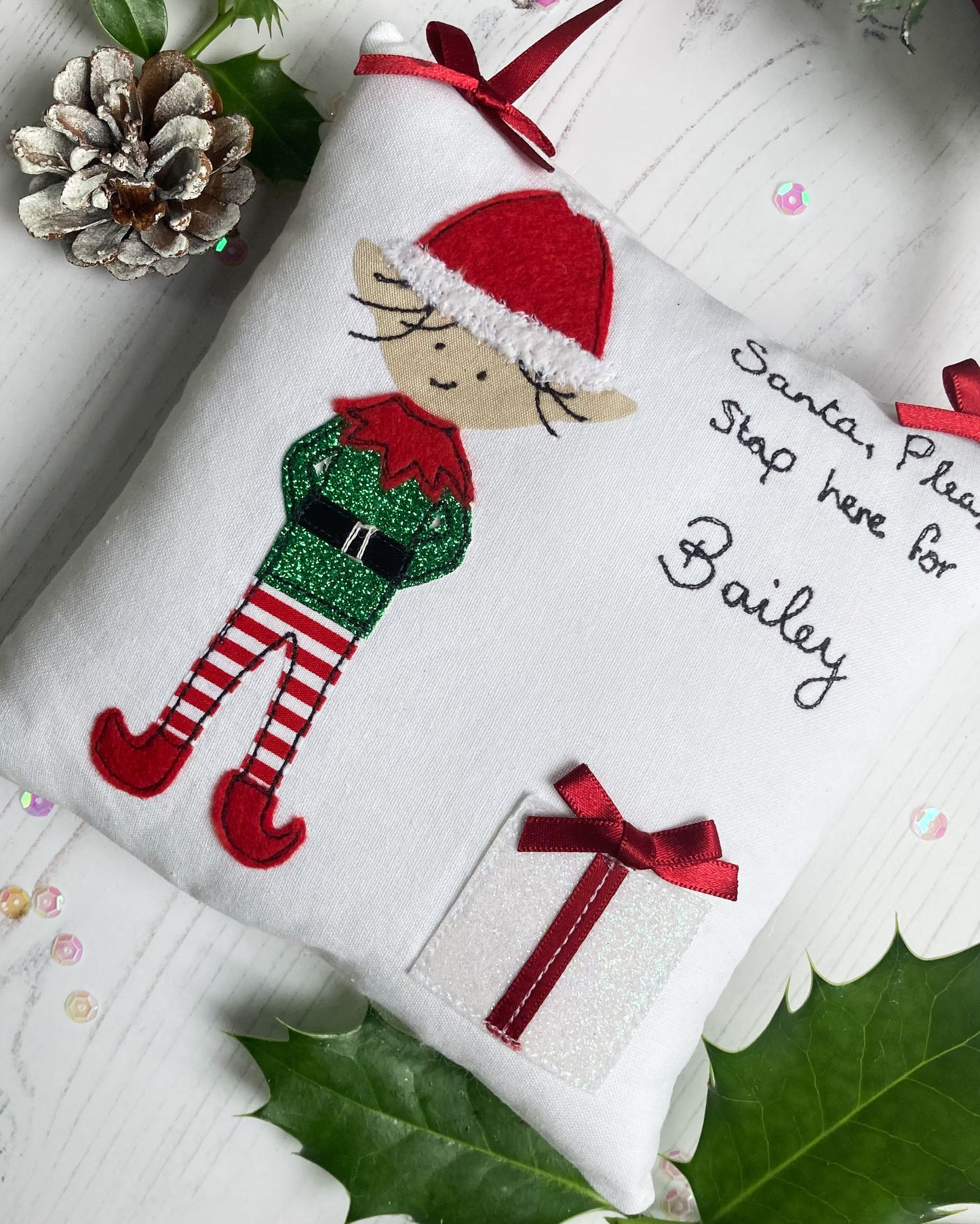 Santa Please Stop Here Sewing Kit